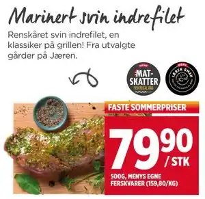 Meny Marinert svin indrefilet tilbud