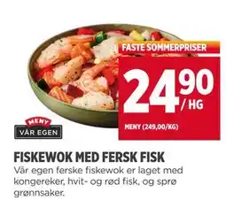 Meny FISKEWOK MED FERSK FISK tilbud