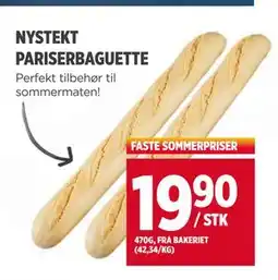 Meny NYSTEKT PARISERBAGUETTE tilbud