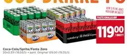 Meny Coca-Cola/Sprite/Fanta Zero tilbud