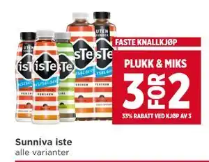 Meny Sunniva iste tilbud