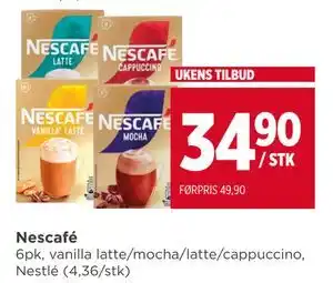 Meny Nescafé tilbud