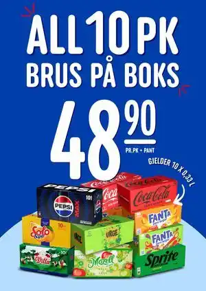 Rema 1000 ALL 10 PK BRUS PÅ BOKS tilbud