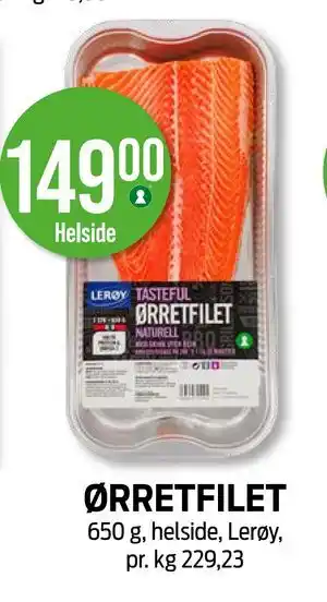 Kiwi ØRRETFILET tilbud