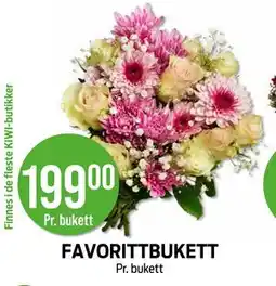 Kiwi FAVORITTBUKETT tilbud