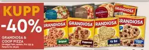 Coop Mega GRANDIOSA & COOP PIZZA tilbud