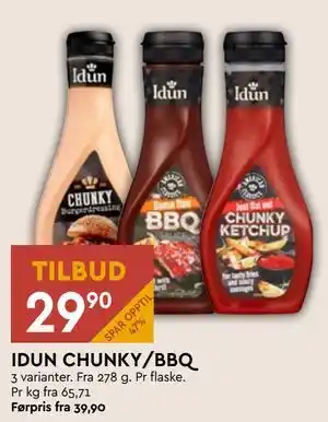 Coop Mega IDUN CHUNKY/BBQ tilbud