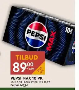 Coop Mega PEPSI MAX 10 PK tilbud