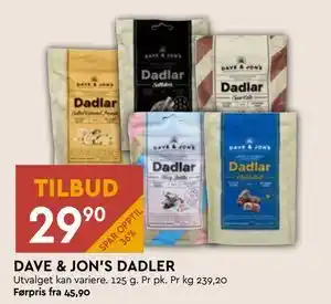 Coop Mega DAVE & JON'S DADLER tilbud