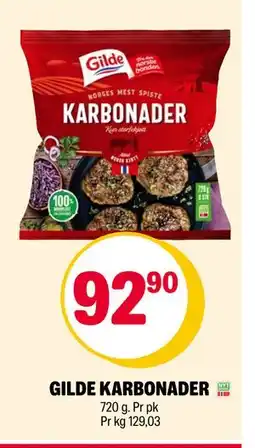 Coop Extra GILDE KARBONADER tilbud
