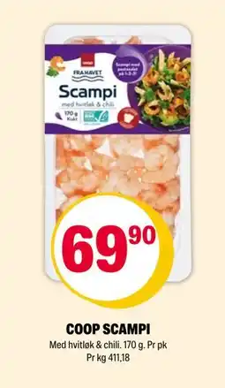 Coop Extra COOP SCAMPI tilbud