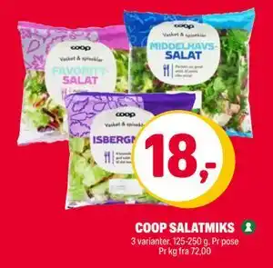 Coop Extra COOP SALATMIKS tilbud