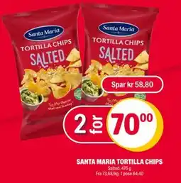 Coop Extra SANTA MARIA TORTILLA CHIPS tilbud