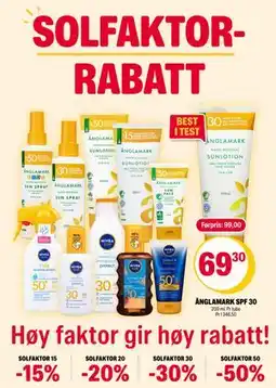 Coop Extra SOLFAKTOR 15 tilbud