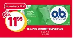 Coop Extra O.B. PRO COMFORT SUPER PLUS tilbud