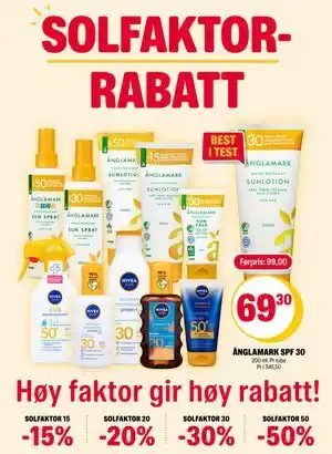 Coop Extra SOLFAKTOR 50 tilbud