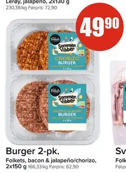Spar Burger 2-pk tilbud