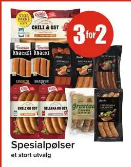 Spar Spesialpølser tilbud