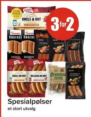 Spar Spesialpølser tilbud