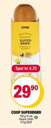 Coop Extra COOP SUPERBRØD tilbud