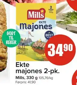 Spar Ekte majones 2-pk tilbud