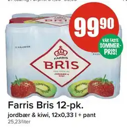 Spar Farris Bris 12-pk tilbud