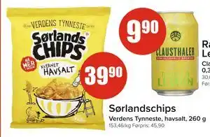 Spar Sørlandschips tilbud