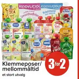 Spar Klemmeposer/ mellommåltid tilbud