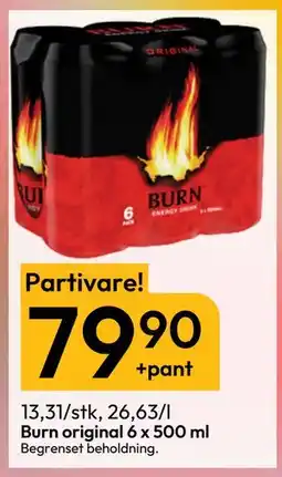 Gigaboks Burn original 6 x 500 ml tilbud