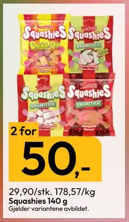 Gigaboks Squashies 140 g tilbud