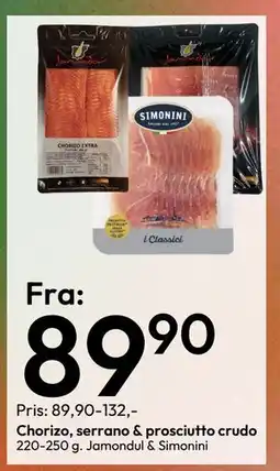 Gigaboks Chorizo, serrano & prosciutto crudo tilbud