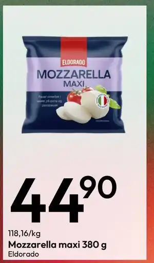 Gigaboks Mozzarella maxi 380 g tilbud