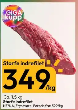 Gigaboks Storfe indrefilet tilbud