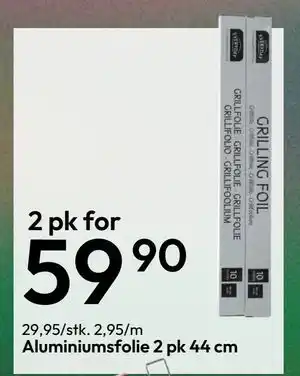 Gigaboks Aluminiumsfolie 2 pk 44 cm tilbud