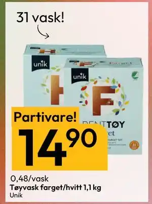Gigaboks Tøyvask farget/hvitt 1,1 kg tilbud