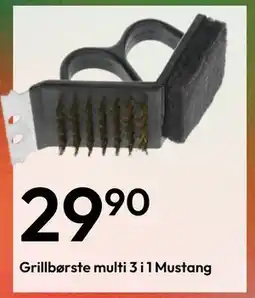 Gigaboks Grillbørste multi 3 i 1 Mustang tilbud