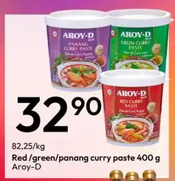 Gigaboks Red /green/panang curry paste 400 g tilbud