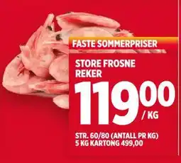 Meny STORE FROSNE REKER tilbud