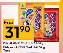Gigaboks Fish snack BBQ / hot chili 52 g tilbud