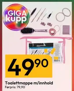 Gigaboks Toalettmappe m/innhold tilbud