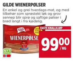 Meny GILDE WIENERPØLSER tilbud