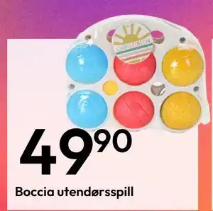 Gigaboks Boccia utendørsspill tilbud