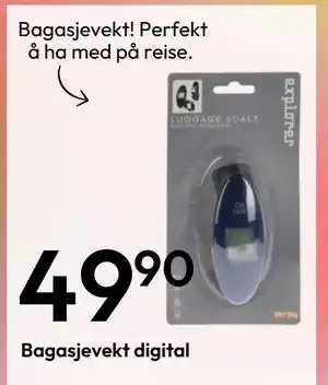 Gigaboks Bagasjevekt digital tilbud