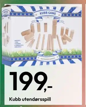 Gigaboks Kubb utendørsspill tilbud