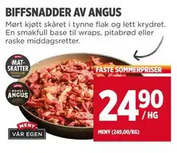 Meny BIFFSNADDER AV ANGUS tilbud