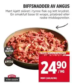Meny BIFFSNADDER AV ANGUS tilbud
