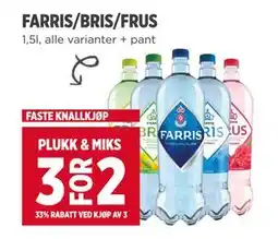 Meny FARRIS/BRIS/FRUS tilbud