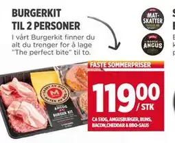 Meny BURGERKIT TIL 2 PERSONER tilbud