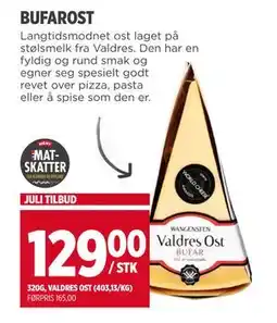 Meny BUFAROST tilbud