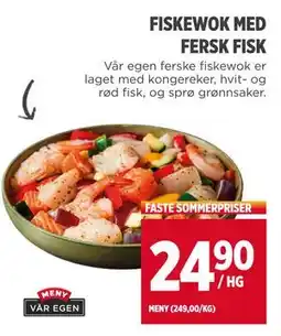 Meny FISKEWOK MED FERSK FISK tilbud